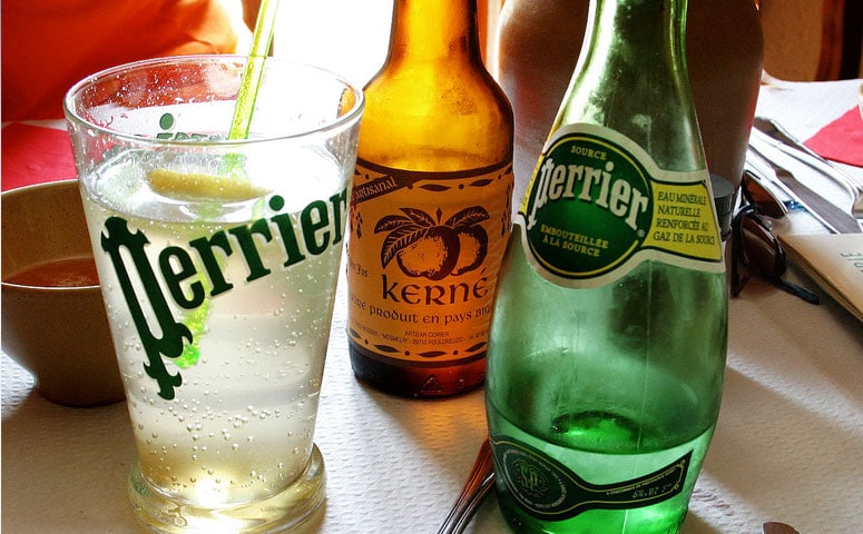 Bottle of Perrier