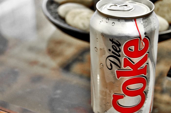 A Can of Diet Coca Cola