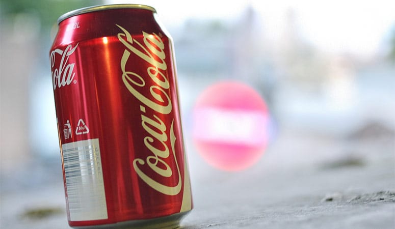 A Can of Coca Cola Soda